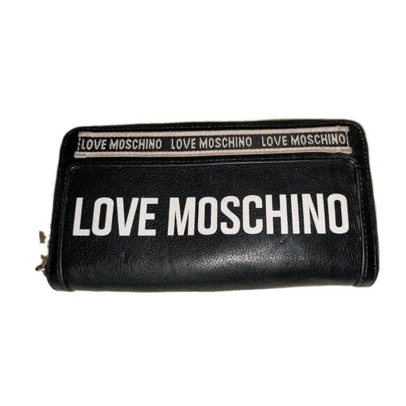 Love MOSCHINO Fantasy Wallet Long Zip Around Wallet Card Holder - Picture 1 of 12